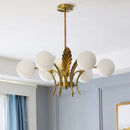 modern glass chandelier minimalist design for elegant interior
