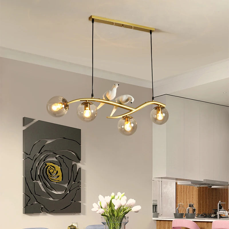 Modern Scandinavian bird pendant light decorative winfordo - vue 3 sur 18