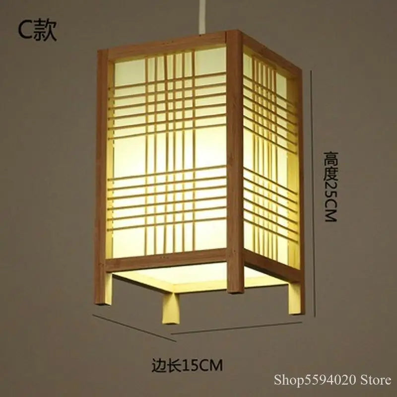 Zen-style bamboo pendant light for a relaxing atmosphere