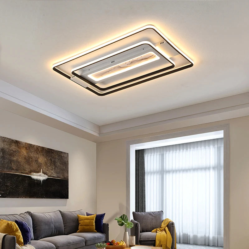 Modern creative LED ceiling lights for indoor lighting - vue 4 sur 14