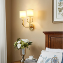 Brass deer head wall light nordic american decor