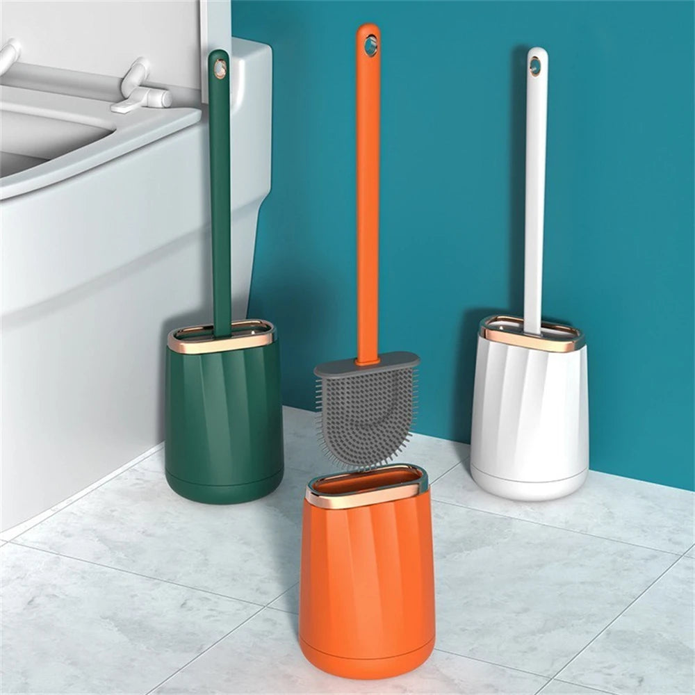 Lightweight and durable toilet brush set for bathroom - vue 4 sur 9