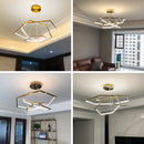 Modern LED chandelier in stainless steel for creative interiors