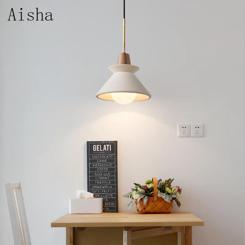 Nordic cement pendant light for creative spaces
