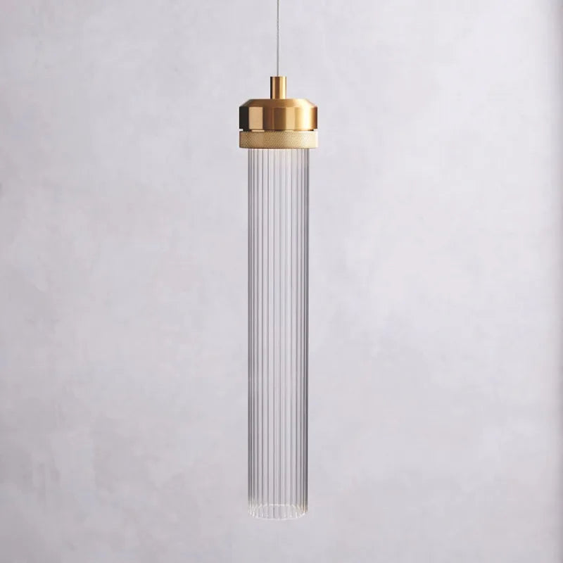 Vintage LED glass pendant light for interior decor