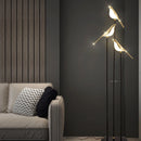 Nomi LED floor lamp postmodern bird golden electroplated luxury reading light