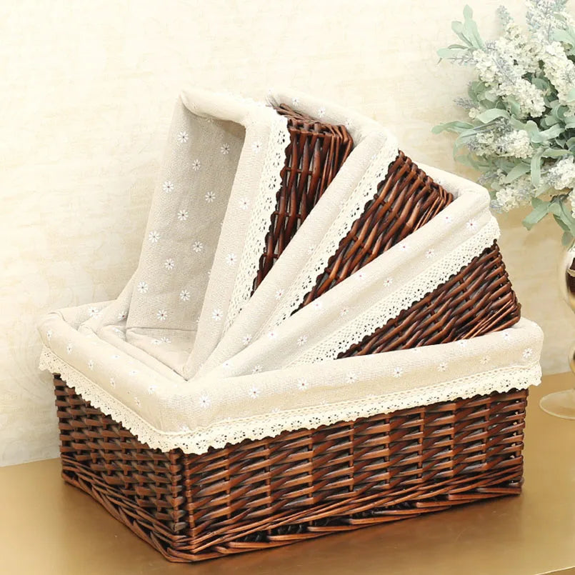 handmade rattan storage baskets for various uses
