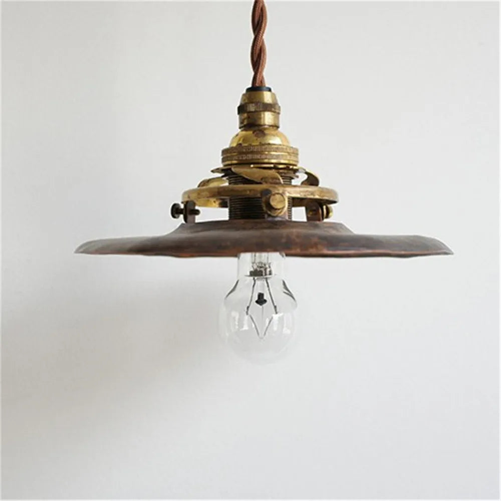 Vintage industrial brass pendant light decorative home lighting