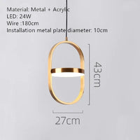 Rotating LED pendant light for café, bar, restaurant and hall