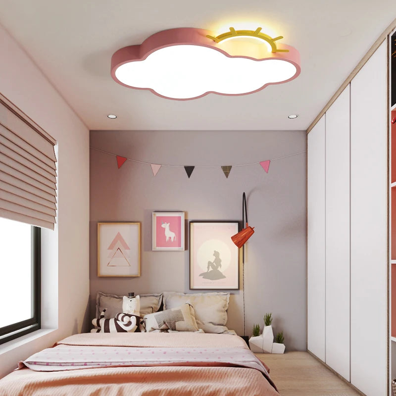 Cloud LED ceiling light for decorative indoor lighting - vue 3 sur 10