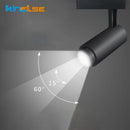 Adjustable decorative dimmable track spotlight