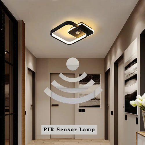 LED ceiling light with PIR motion sensor - vue 2 sur 14