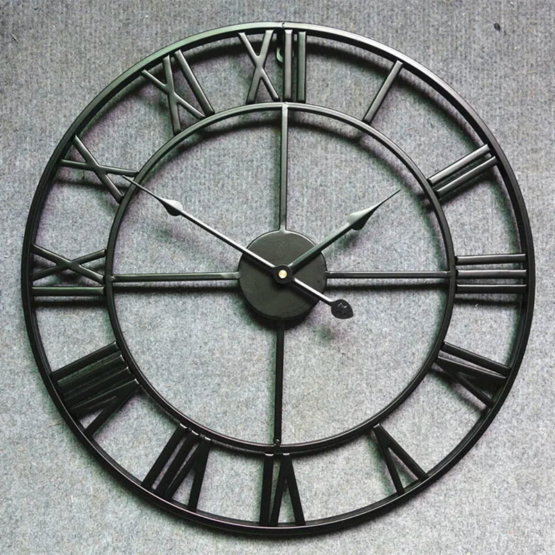 modern design metal wall clock 3D style - vue 4 sur 10