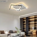 Modern LED wrought iron and acrylic ceiling light for living room, dining room, bedroom, or hallway