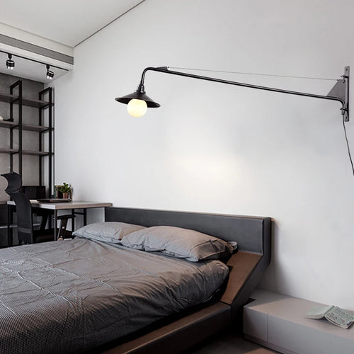 American retro industrial style iron wall light