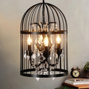 Vintage crystal bird cage chandelier for bar or restaurant