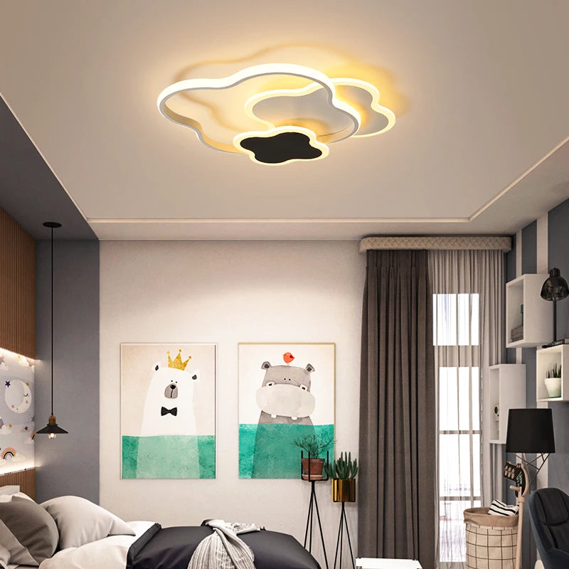 Decorative aluminium ceiling light for a bright and elegant interior