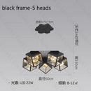 modern design led chandelier geometric interior lighting dimmable