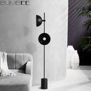 Wooden LED floor lamp European loft style