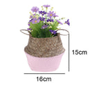 foldable rattan basket for storing flowers and accessories