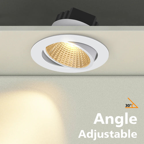 Super bright recessed LED dimmable downlight COB - vue 3 sur 6