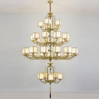 Classic gold Chinese chandelier for elegant interiors