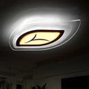 Ultra-thin LED ceiling light with creative leaf design