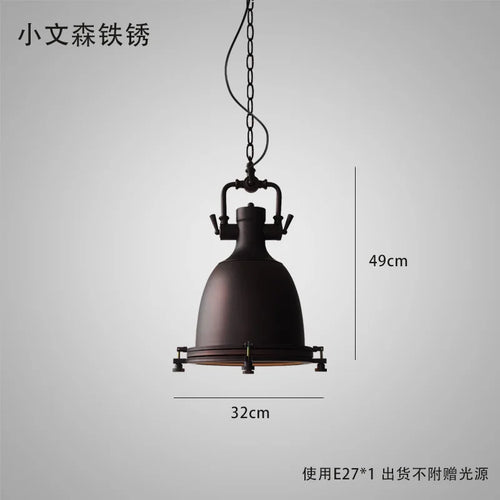 Loft country industrial pendant light - vue 10 sur 9