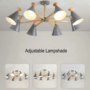 Nordic wooden pendant light for interior decor