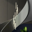 Modern spiral LED chandelier for indoor lighting