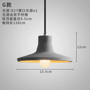 industrial style concrete pendant light for modern decoration