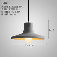 industrial style concrete pendant light for modern decoration