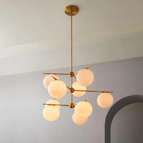 Modern nordic LED chandelier for kitchen and restaurant - vue 4 sur 8