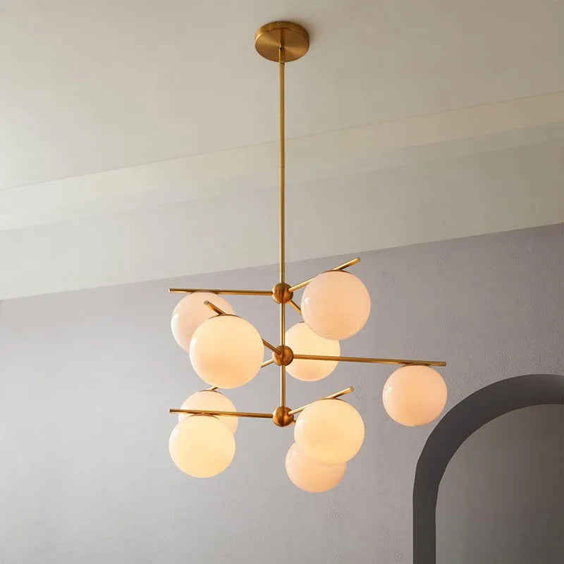 Modern nordic LED chandelier for kitchen and restaurant - vue 3 sur 8