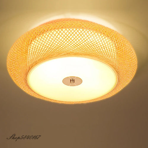 Handmade bamboo pendant light decorative Chinese style - vue 7 sur 12