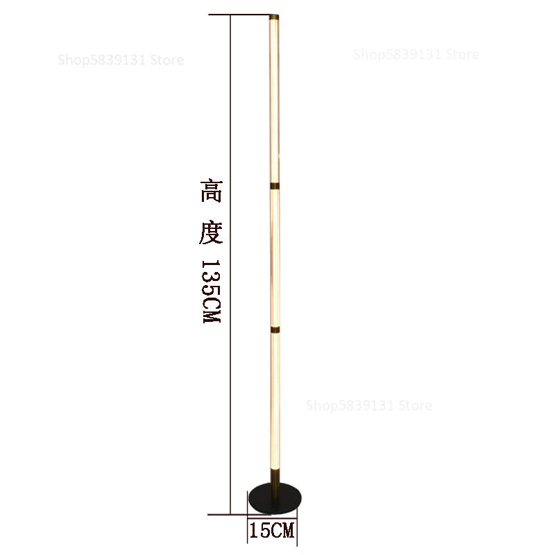 Modern detachable corner floor lamp with LED light - vue 14 sur 15