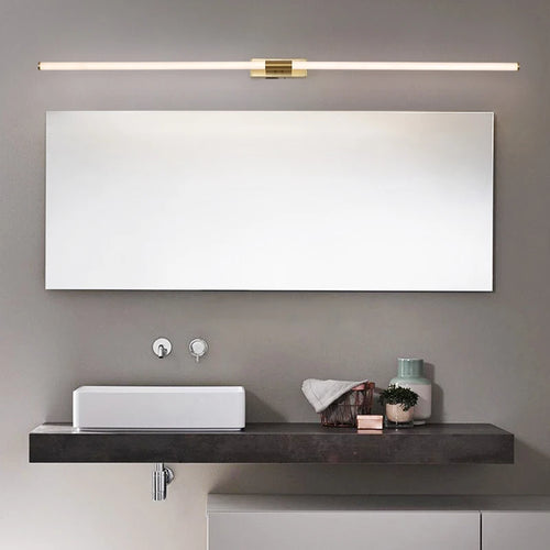 Modern gold-plated aluminium LED wall light 360 glow - vue 3 sur 6