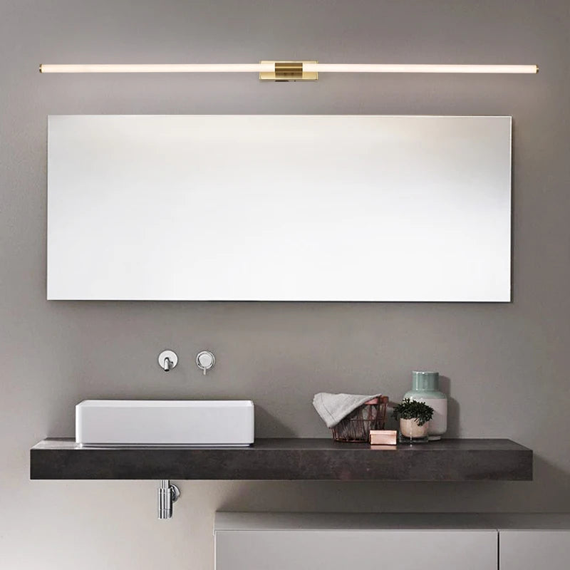 Modern gold-plated aluminium LED wall light 360 glow