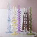Crystal and glass wedding candle holders and centrepieces