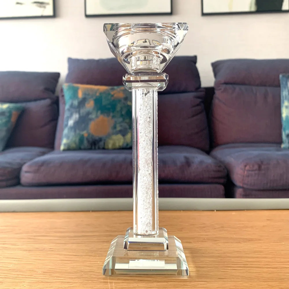 Premium crystal candlestick for romantic decoration