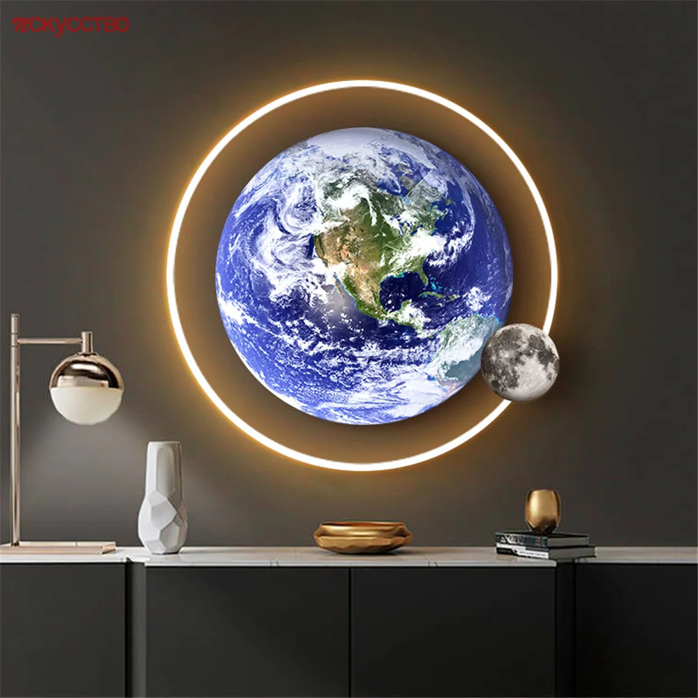 Decorative remote controlled LED wall light for modern interiors