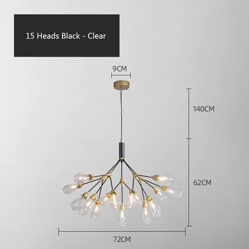 lustre luciole design post-moderne pour intérieur élégant et créatif - vue 9 sur 23