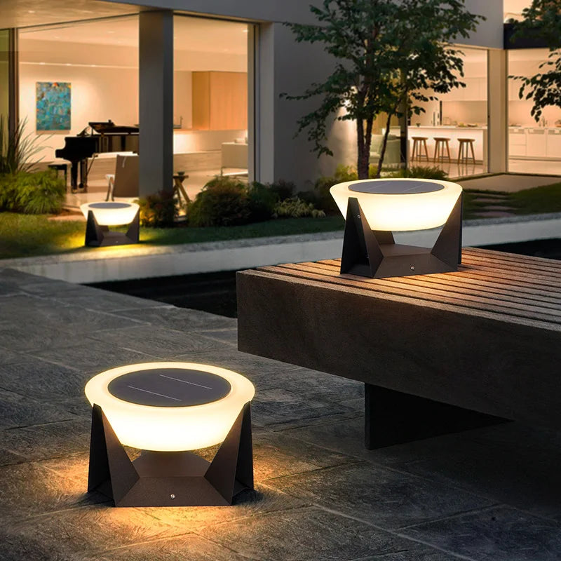 Vzvi modern solar post light for garden, patio, fence, deck - vue 5 sur 9