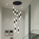 Modern acrylic LED chandelier for creative spaces
