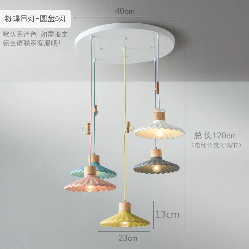 Modern single nordic style cement LED pendant light