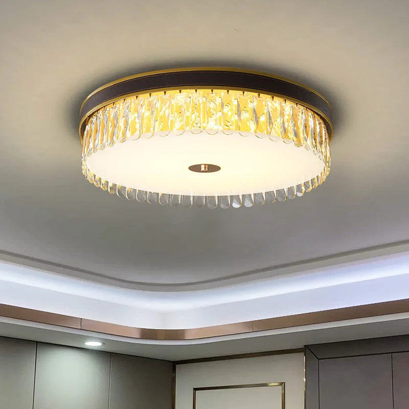 Modern luxury K9 crystal dimmable LED lamp