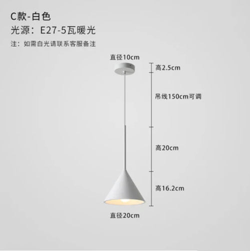 Nordic decorative pendant light for creative indoor lighting - vue 9 sur 14