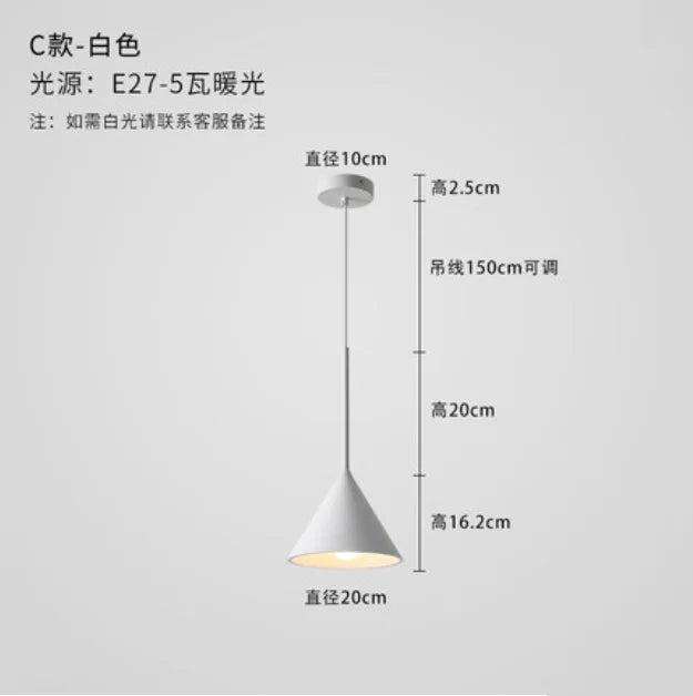 Nordic decorative pendant light for creative indoor lighting - vue 8 sur 14