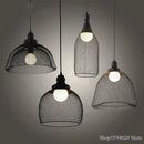 Retro loft birdcage chandelier in creative minimalist iron