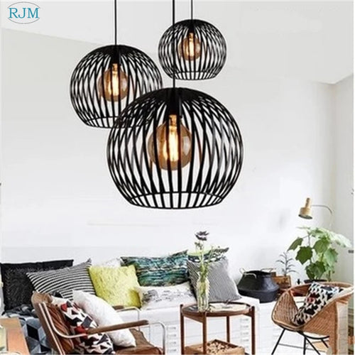 Nordic vintage industrial pendant lights for bars and restaurants - vue 2 sur 10